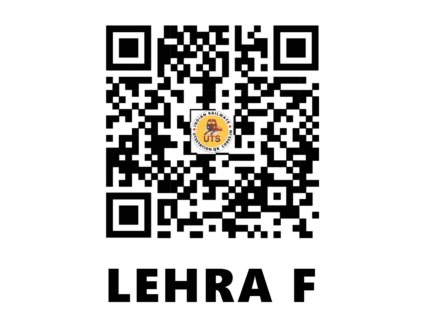 UTS QR Code for LEHRA F - LER - NE (UTTAR PRADESH)